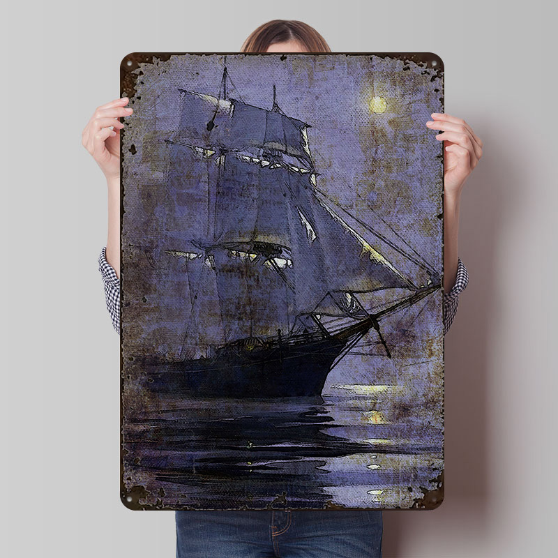 Gaming Accessories Europe - Old Ship Printed Poster Customized Retro
