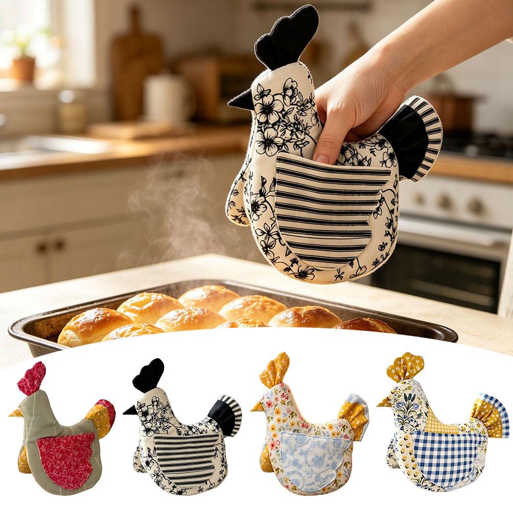 Gaming Kitchen Accessories - Handmade Hen Shaped Oven Mitt &