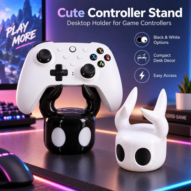 Gaming Accessories For Setup - Cute Horned Game Controller Stand, Desktop
