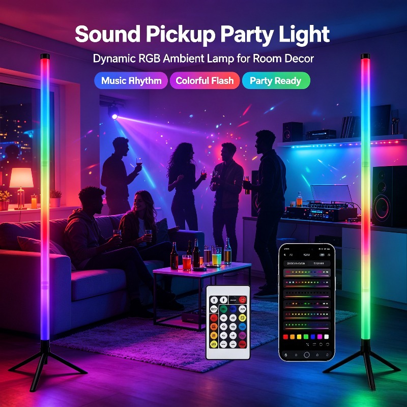 2 Pack RGB LED Corner Floor La - đánh giá và giá Gaming Accessories Lights