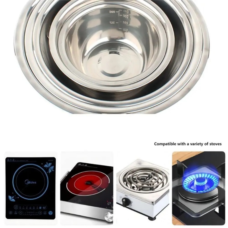 Stainless Steel Mixing Bowls P - đánh giá và giá Gaming Kitchen Accessories