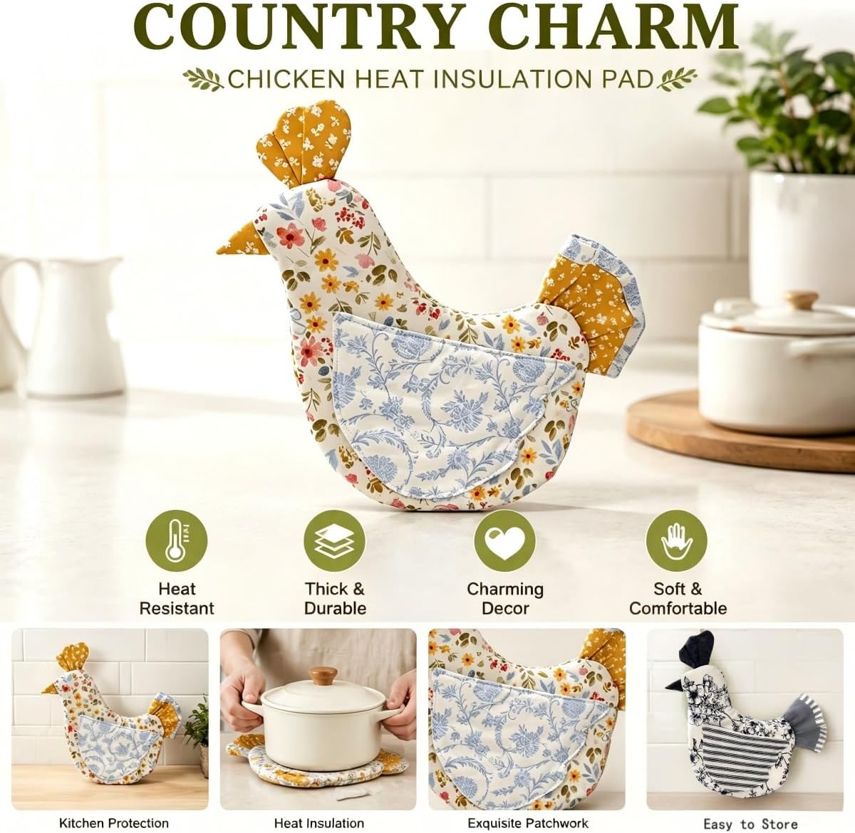 Handmade Hen Shaped Oven Mitt  - đánh giá và giá Gaming Kitchen Accessories
