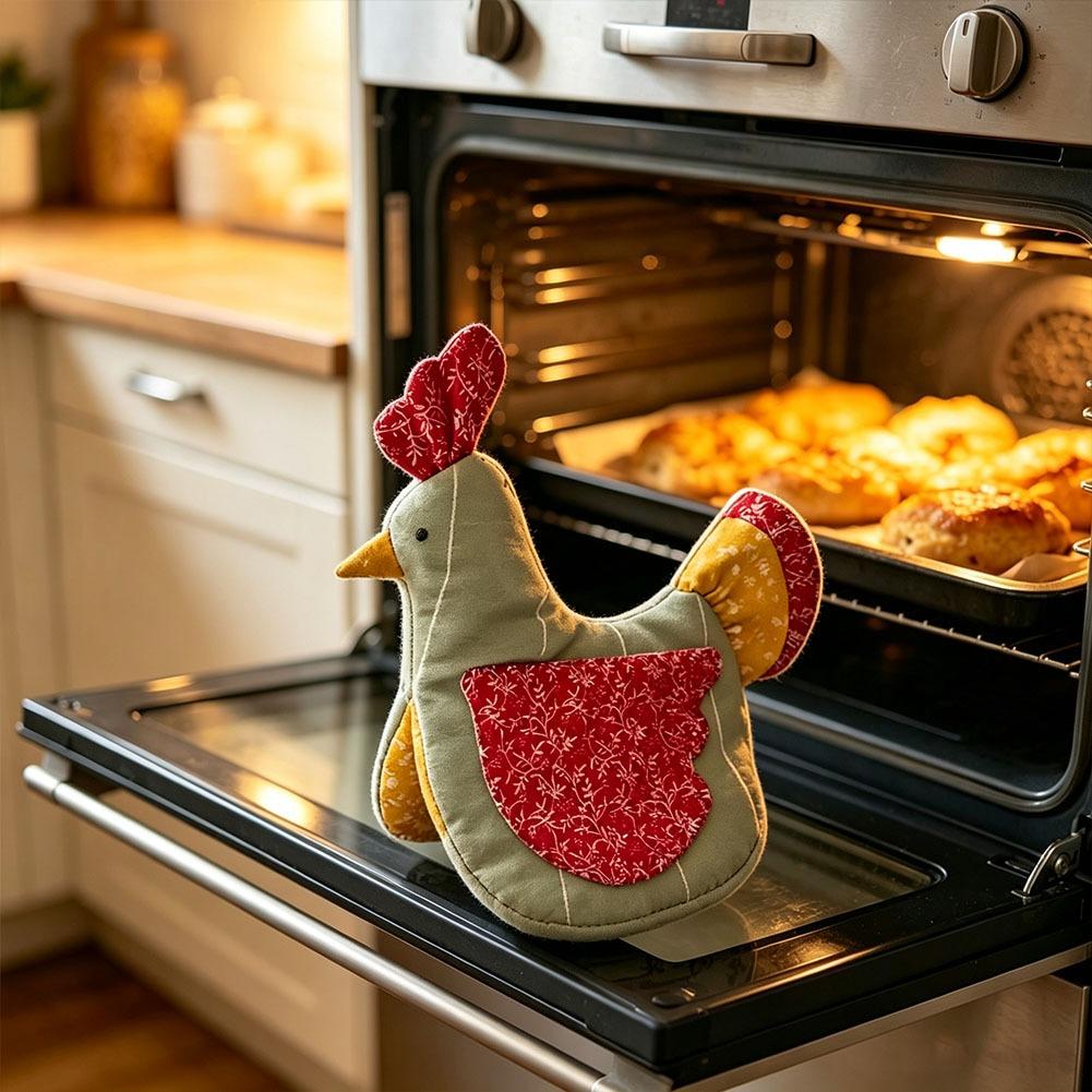 Handmade Hen Shaped Oven Mitt  - đánh giá và giá Gaming Kitchen Accessories