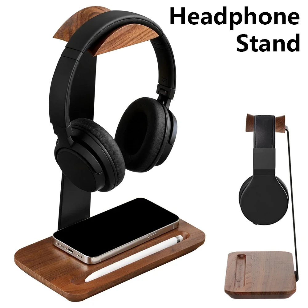 Universal Wood Headphone Stand - đánh giá và giá Gaming Accessories For Setup