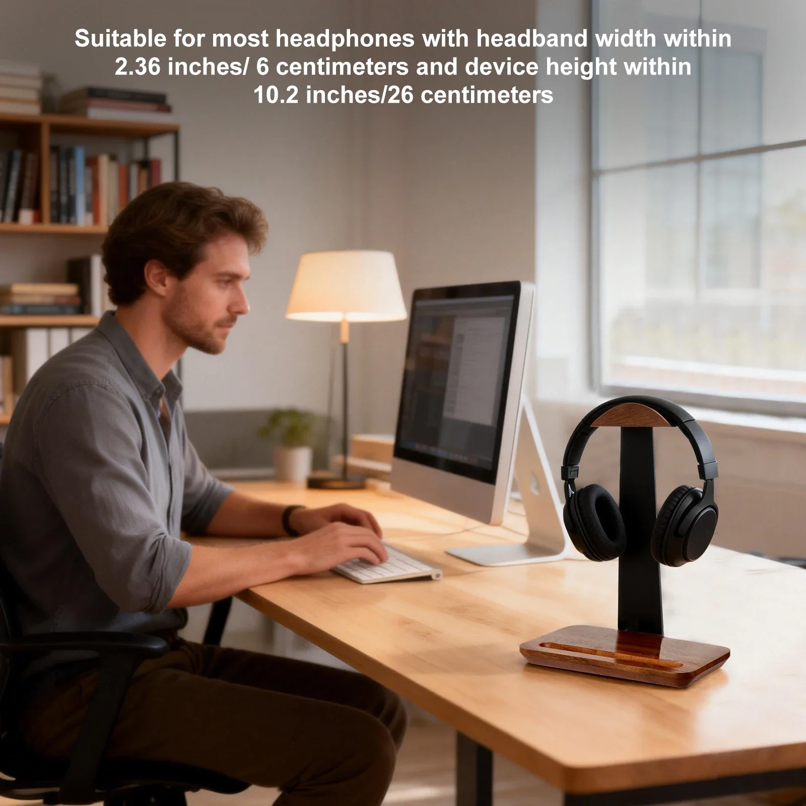Universal Wood Headphone Stand - đánh giá và giá Gaming Accessories For Setup
