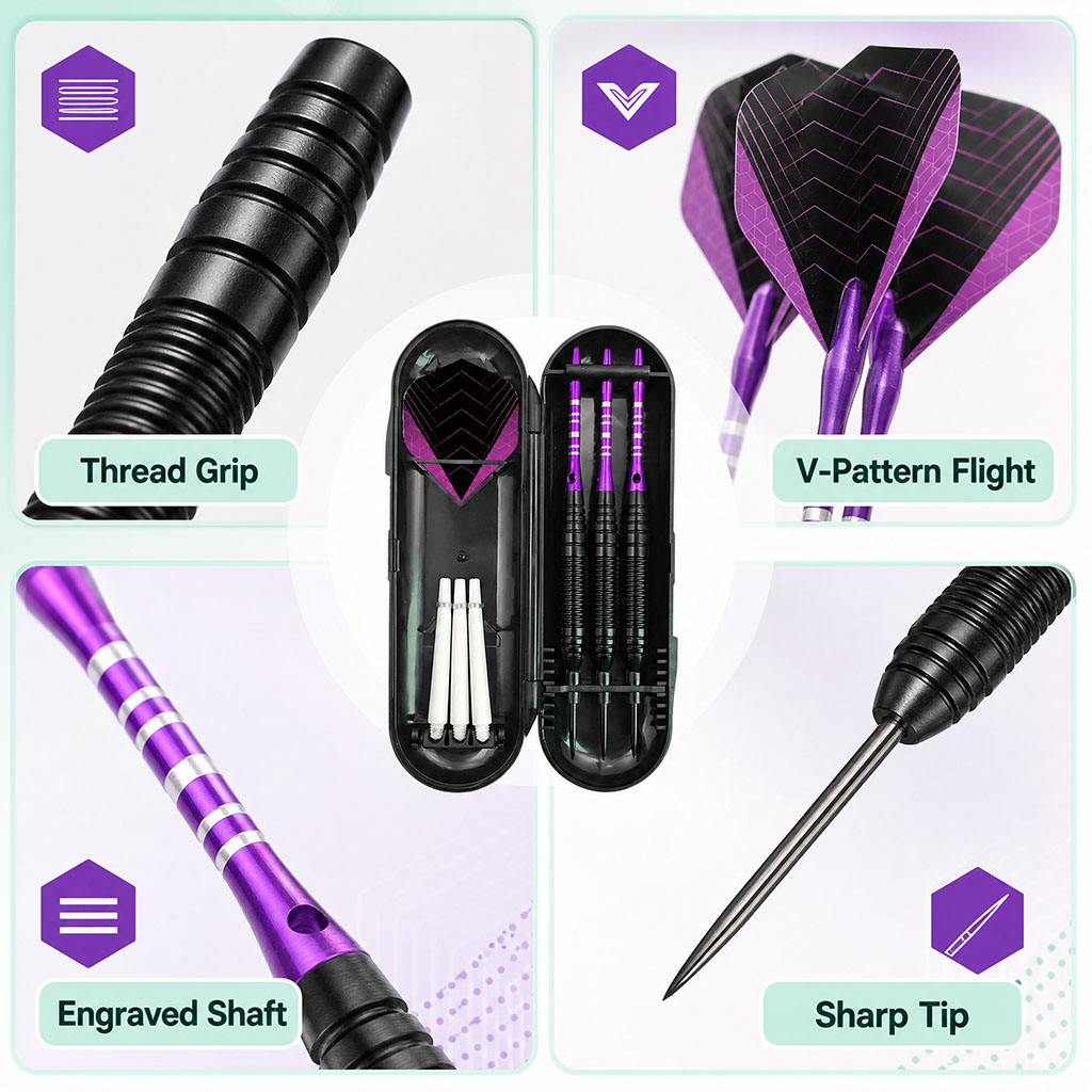 Indoor Sport Steel Tip Darts S - đánh giá và giá Gaming Accessories Box