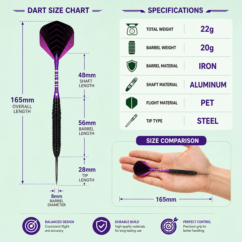 Indoor Sport Steel Tip Darts S - đánh giá và giá Gaming Accessories Box