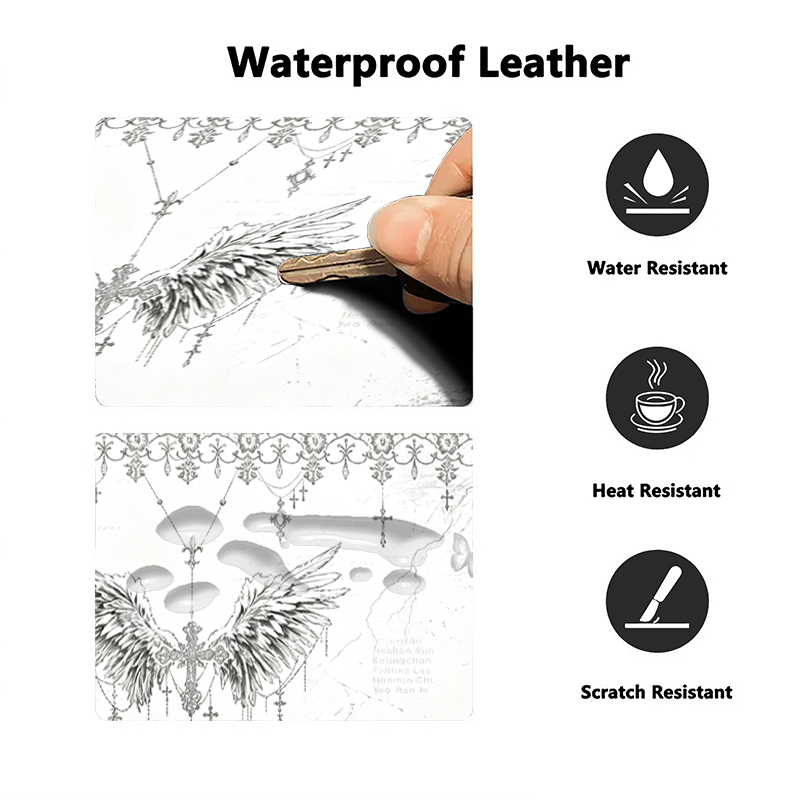 Leather Mousepad Black White A - đánh giá và giá Gaming Accessories For Setup