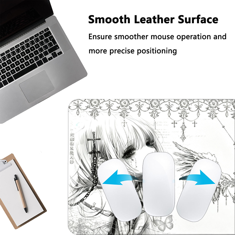 Leather Mousepad Black White A - đánh giá và giá Gaming Accessories For Setup
