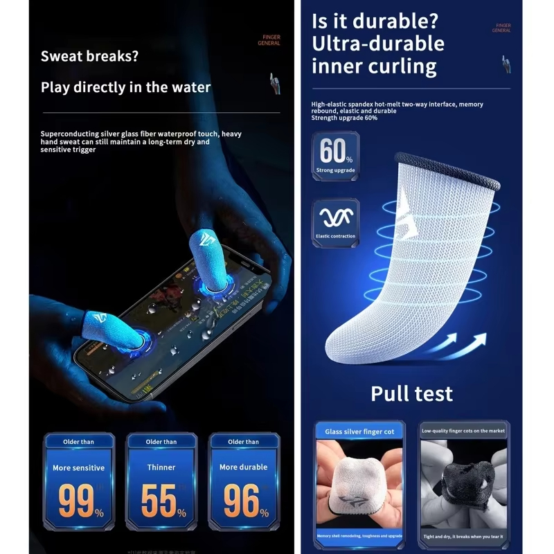 4PCS Mobile Game Fingertip Glo - đánh giá và giá Gaming Accessories Bundle