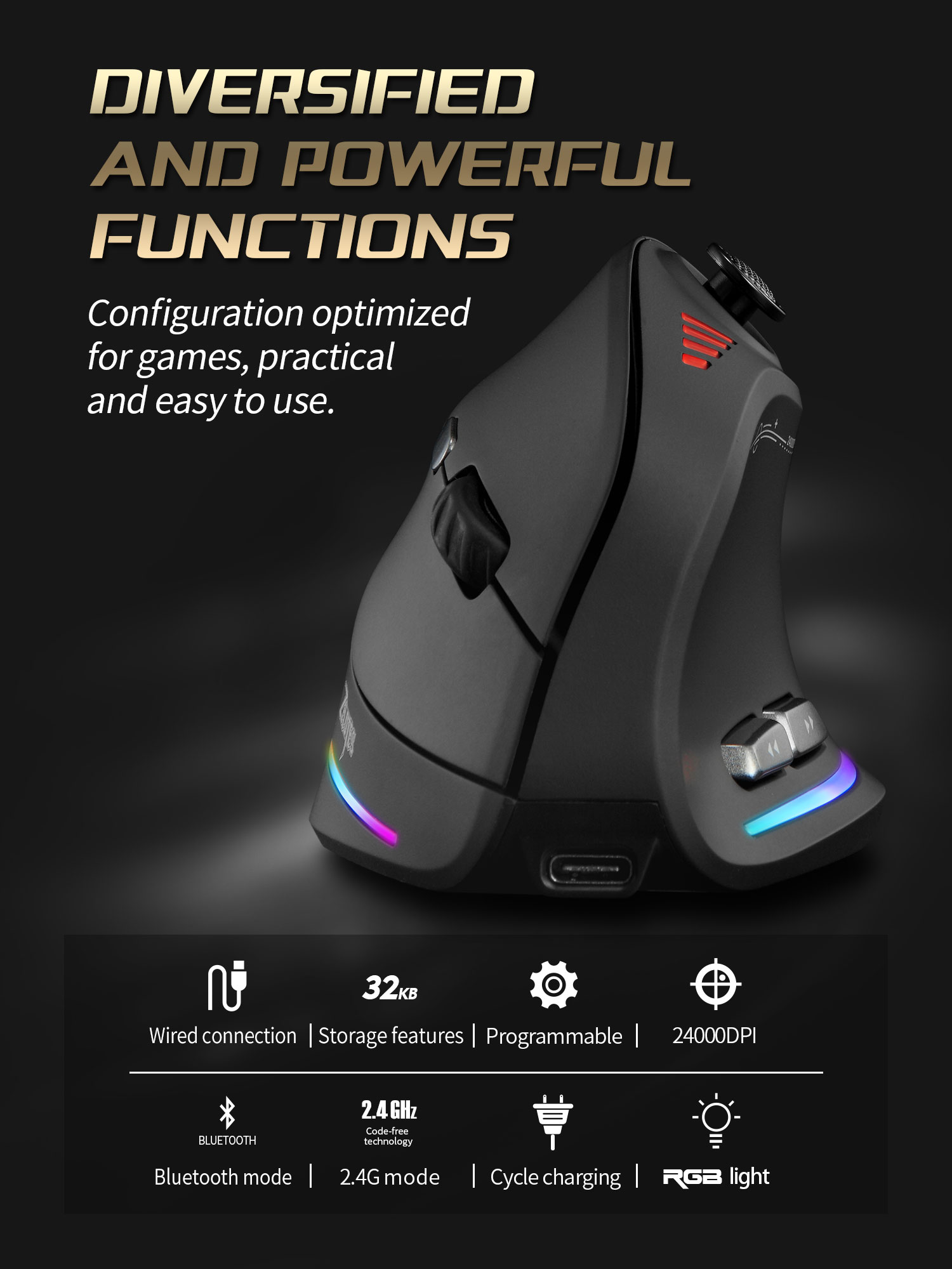 Jomaa RGB Backlit Wireless Ver - đánh giá và giá Gaming Accessories
